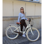 Dámsky retro bicykel 28" Lavida 3-prevodový krémová